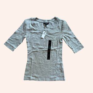 Banana Republic Scoop Neck T-shirt Grey